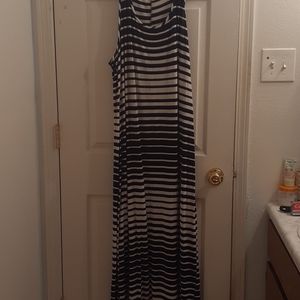 Striped long dress